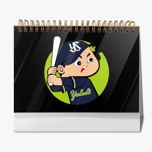 2026年 卓上カレンダー 東京ヤクルトスワローズ カープ坊や 野球応援 デスクトップ カレンダー 小型 月間 書き込み 計画整理用 おしゃれ 記念品 プレゼント 2025年9月?2026年12月