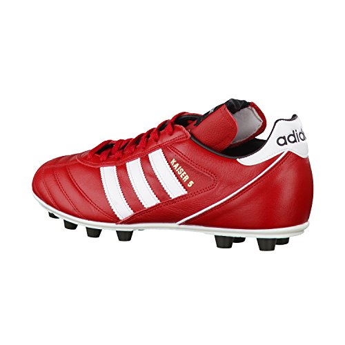 Image of Adidas Kaiser 5 Liga Mens Football Boots Soccer Cleats (UK 8 US 8.5 EU 42, Red Black White B34254)