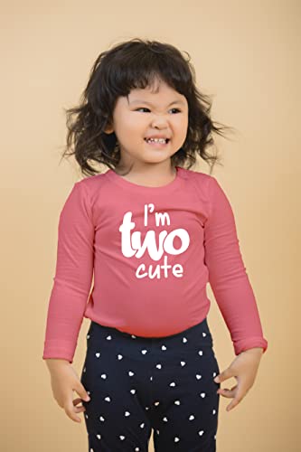 Image of 2nd Birthday Outfits for Toddler Girls im Two Cute Shirt Girl 2 Years Old Second Birthday
