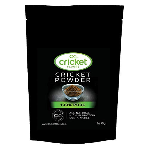 Cricket Flour: 100 Pure Cricket Powder 454gram (Made from North American Roasted Crickets)
