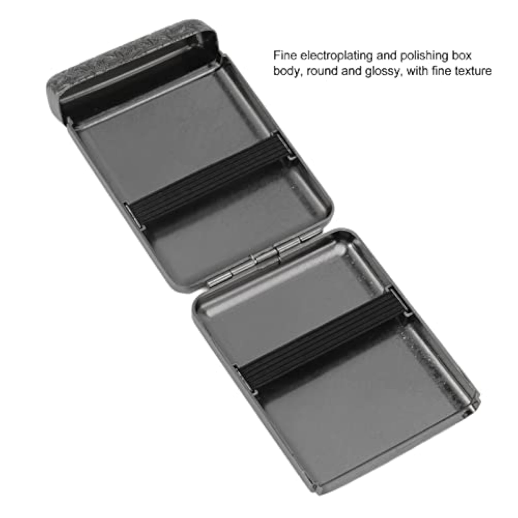 Cigarette Storage Box with Elastic Band Zinc Alloy
