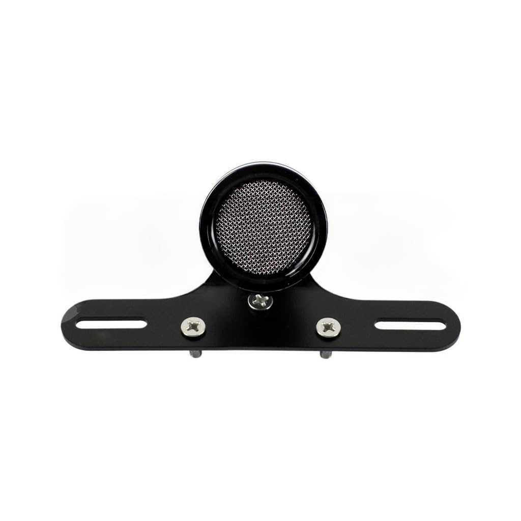 Fanale Posteriore Moto Stop Luce Motocicletta In Ottone Per Fanale Posteriore A LED Personalizzato Per Cafe Per Scrambler Griglia A Maglie Lampada Stop Freno Con Luce Targa