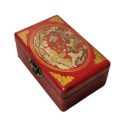 Set de Mahjong chino con caja antigua miniatura 7