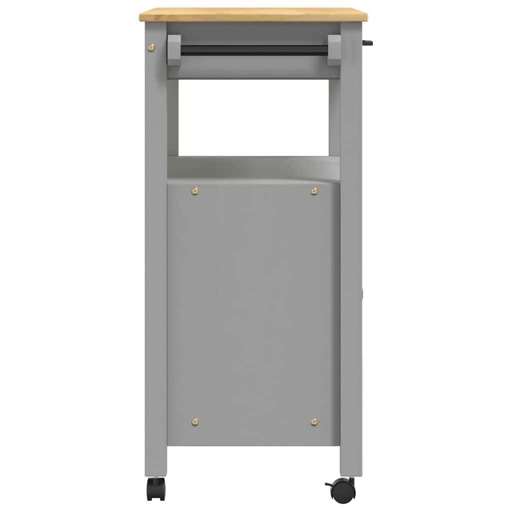 Carro de cocina Monza de madera de pino maciza, 84 x 40 x 88,5 cm, con espacio de almacenamiento y estante, carrito de servicio con cajón, para cocina, comedor, salón y balcón