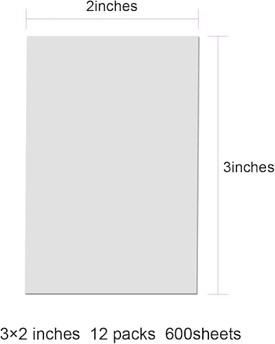 Miniatura 7 de Jiemay - 600 bloc de notas adhesivas transparentes 12 paquetes de notas adhesivas transparentes para libros y recordatorios de mensajes impermeables
