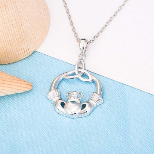 Collier argent 925 pendentif couronne cœur anti-ternissement - 5