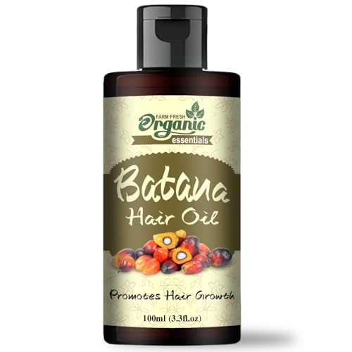 Batana Hair Oil - Pure Batana Oil Cold Pressed Derived from palm nut - Contributes to Thicker Hair Look and Adds Shine - Batana Oil for Hair (Pack Of 1, 100)