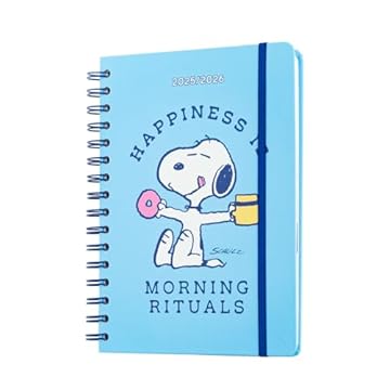 Grupo Erik: Diario Scuola 2025 2026 Snoopy, Agenda settimanale A5 12 mesi, 14,8x21 cm, Diario Snoopy 2025 2026, Agenda Snoopy 2025 2026, Snoopy Scuola