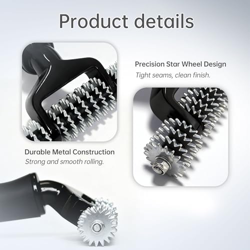Image of 5 Inch Star Wheel Carpet Seam Roller, DIY Repair and Installation Tool for Loop Pile Carpets in Homes and Hotels