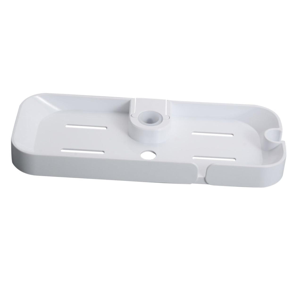 HOUDERCO Bathroom Shower Shelf Soap Holder for Shower Rail Wear-resistant Plastic Storage Organizer Adjustable Multi-functional Toiletries Caddy for