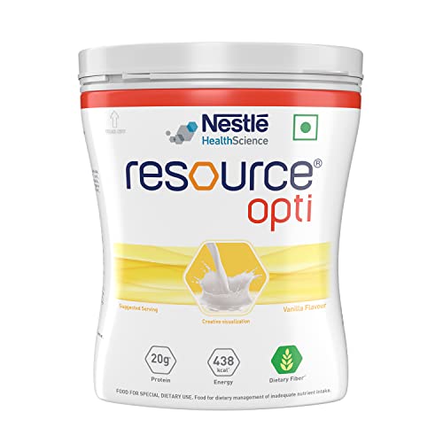 Nestle Health Science, Resource, Opti, Food For Dietary Management, Vanilla Flavour- 400g, Pet Jar