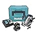 Produktbild Makita DSS 611 RTJ 18 V Li-Ion Akku-Kreissäge 165 mm + Makpac Gehäuse + 2 x BL1850 5,0 Ah Akkus + Ladegerät DC 18 RC