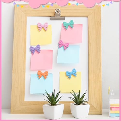 18 piezas de imanes decorativos en forma de lazo miniatura 6