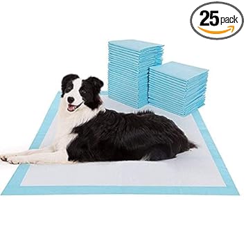 FIRMUS 90x60cm Pets Training Pads for Dogs, Puppy & Cats Rapid-Dry,Waterproof Pets Pads - 25 Pieces