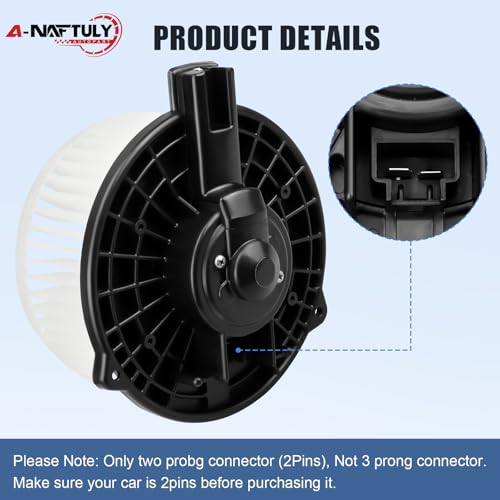 Image of AC Blower Motor with Fan Replacement for 2005-2010 Honda Odyssey, 700192 | for 2006-2007 Ridgeline, 2005-2012 Acura RL, Front HVAC Heater Blower Motor OEM, Replace 79310-SHJ-A01