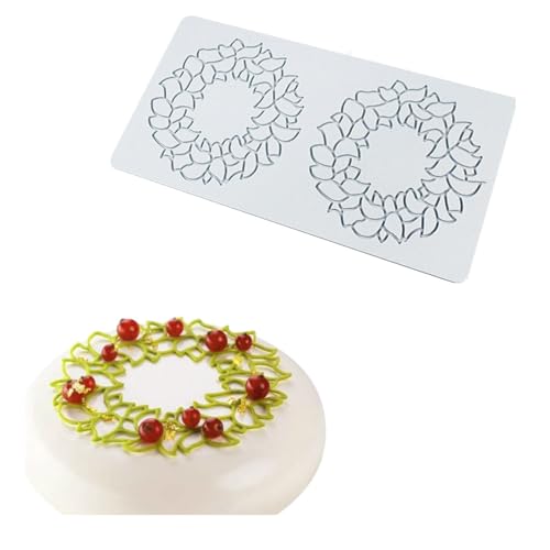 Patrón de rama de hoja para cordones, fondants de chocolate, moldes de silicona, herramienta de decoración para tartas, artesanías de azúcar, decoraciones de pasteles