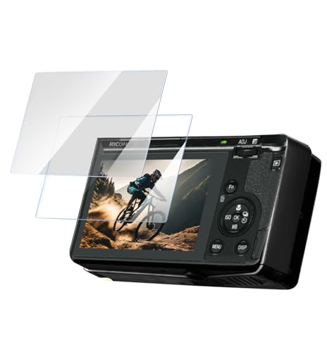 Yullmu Ricoh GR IIIX/GR III �ی�t�B���� 9H�d�x �����K���X�t�B���� GR3 / GR3X �t���ی�t�B���� �C�A�h�~ �����ߗ� �ώw�� �ȒP�\��t�� ���E���h�G�b�W���H 2���Z�b�g