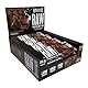 Warrior Raw Protein Riegel Flapjack (20 g) – 12 x 75 g – zuckerarmer, ballaststoffreicher Mahlzeitenersatz – gesunder Frühstücks-Hafer-Snack für Energie und Muskelwachstum (Schoko-Brownie)