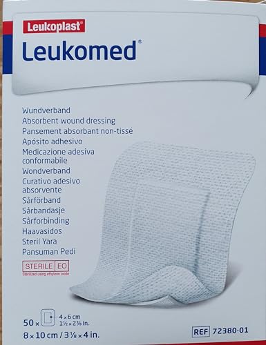 Pansement Leukomed 8 x 10 cm boîte de 50 soin cutané et protection stérile