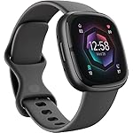 Fitbit Sense 2 Advanced Health and Fitness Smartwatch with Tools to Manage Stress and Sleep, ECG App, SpO2, 24/7 Heart Rate and GPS, Shadow Grey/Graphite, One Size (S & L Bands Included)