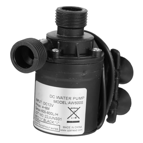 STOBOK Dc 12v Tauchpumpe Druckerhöhung Wasserpumpe Aus Abs Leise Umwälzpumpe Für Teiche Aquarium Springbrunnen Bewässerungssysteme