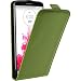 Produktbild PhoneNatic Kunst-Lederhülle kompatibel mit LG G3 - Flip-Case grün + 2 Schutzfolien