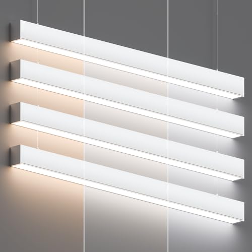 JTT 4FT LED Linkable Office Ceiling Light (4-Pack)