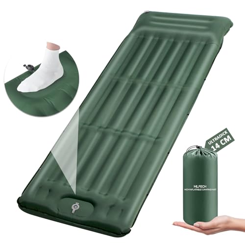 MILFECH 14CM Isomatte Camping Selbstaufblasend,Aufblasbare...