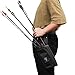 BowQier Archery Quiver for Arrows, Lightweight Design Archery Hip Quiver with Belt, Fits 3 Arrow Tube Holder - Storage Pockets for Archery Accessories, Tools, Score Card - Premium Nylon Material.