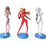 3PCS 5.2in Asuka Langley Soryu Figures Ayanami Rei Figures Mari Makinami Figures Anime EVA Figures...