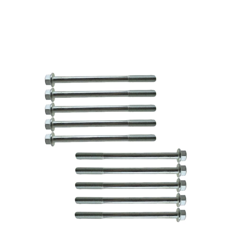 Flanged Hex Bolt M6 X 80mm Compatible with Pit Bike ATV Quad Engine(10 PCS)