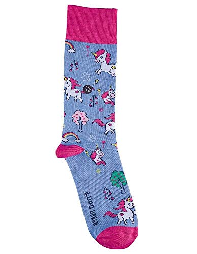 Meia Urban Unicórnio Lupo Azul 34 - 38