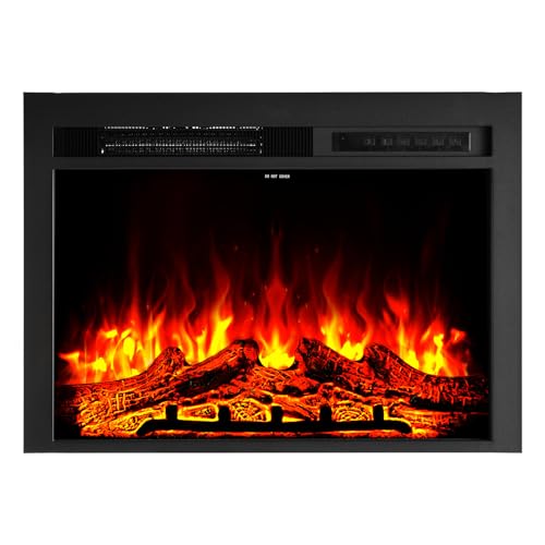 VEVOR 35 inch Electric Fireplace Insert, Recessed & Wall-Mount, 5000BTU