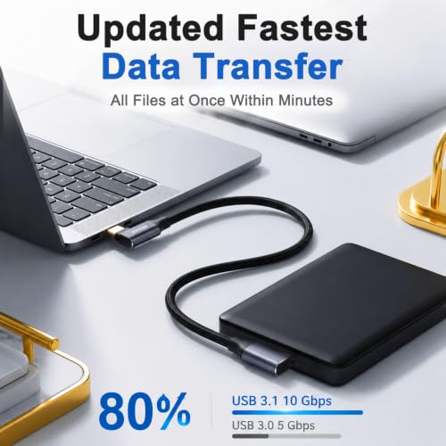 Image of Verilux Micro 3.0 to USB C Cable 1M Fast Data Transfer Charging Cord