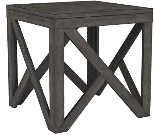 Signature Design by Ashley Haroflyn Rustic Square End Table,Grey - Image 5