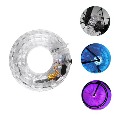 Luz LED para rueda de bicicleta con luces multicolores USB recargables PRETYZOOM 3