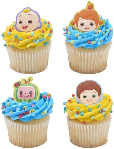 CoComelon Playtime Rings | 24 Cupcake Toppers Featuring JJ, YoYo ...