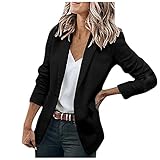 Lzjds Steppmantel,Longstrickjacke Damen Jackenerweiterung Biker Lederjacke Lammfellweste Damen Military Mantel Damen Damen Laufjacke Premium Blazer Leichte Regenbekleidung (Schwarz-b, XXL)