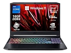 Acer Nitro 5 AN515-57-70MT Notebook Gaming, Processore Intel Core i7-11800H, Ram 16 GB DDR4, 1024 GB SSD, Display 15.6" FHD IPS 144 Hz LED LCD, NVIDIA GeForce RTX 3060 6 GB, Windows 11 Home