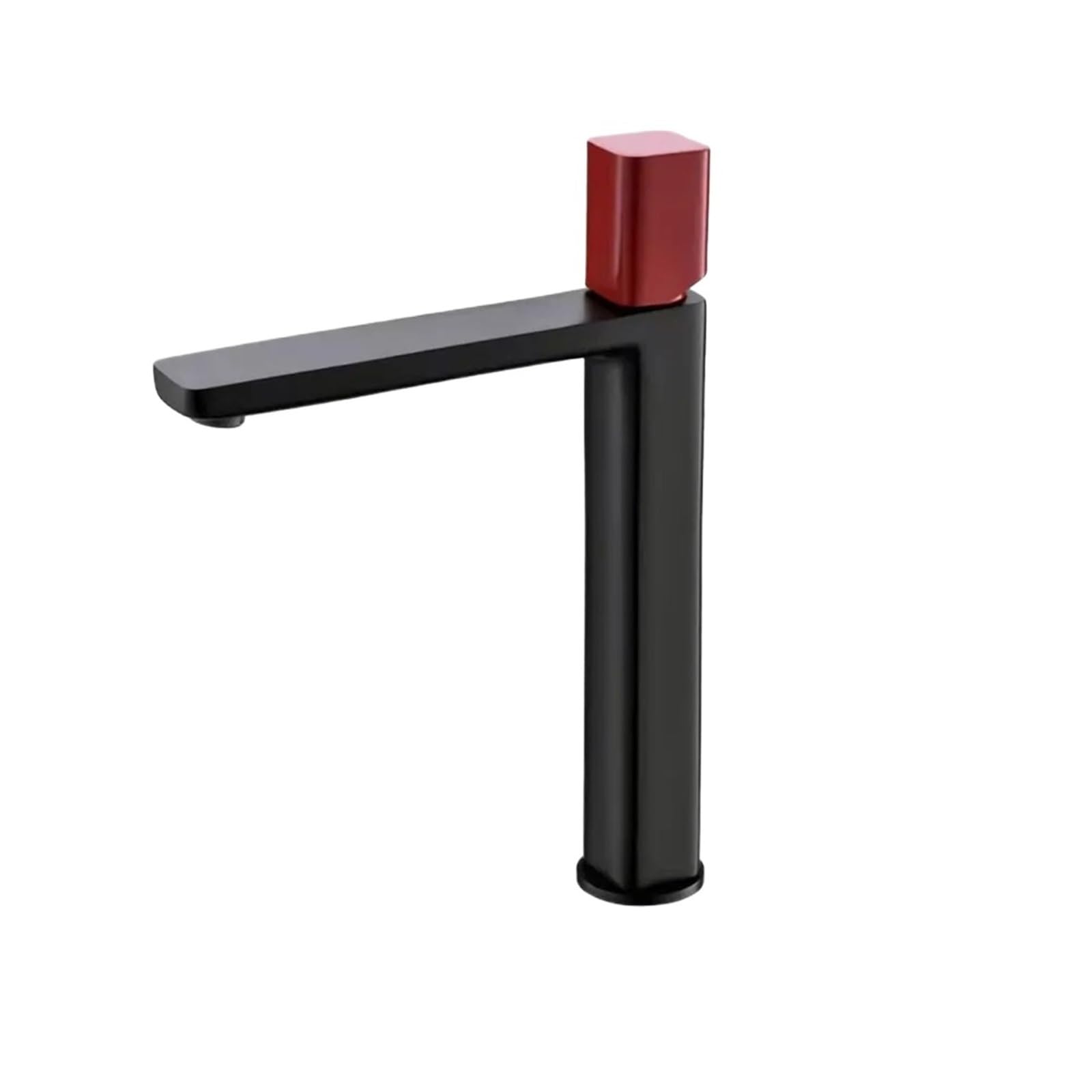 Mkyyioed Color04 Bathroom Taps Basin Faucet Gunmetal Bathroom Sink Tap Square Wash Single Handle Hot And Cold Mixer Deck(Color04)