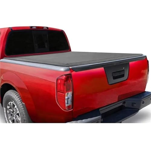 EKEGUY Bandeja Cortina Cubierta Suave para Maletero De Camioneta Cerradura Triple Plegable Puerta Trasera Bloqueo para Nissan para Titan Cubierta De Carga RetráCtil