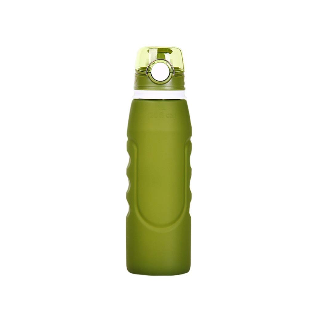 Klappbarer Wasserbecher, Kieselgel 1000ml Hohe Kapazität Hohe Temperaturbeständigkeit Zum Reisen (5 Farben Zuerst Verfügbar)