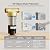 Frizzlife 40&100 Micron Spin Down Sediment Filter with Built-in Scraper, Reusable Whole House Pre-Filter for City/Well Water, Washing Machine, Flushable Filtration, BPA Free, 1"&3/4" NPT, JB40-100