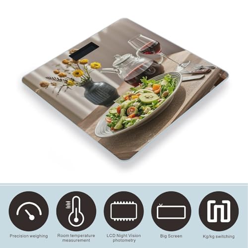 Báscula Digital Celebrate Eating Well de Vidrio Templado con Pantalla LCD miniatura 3