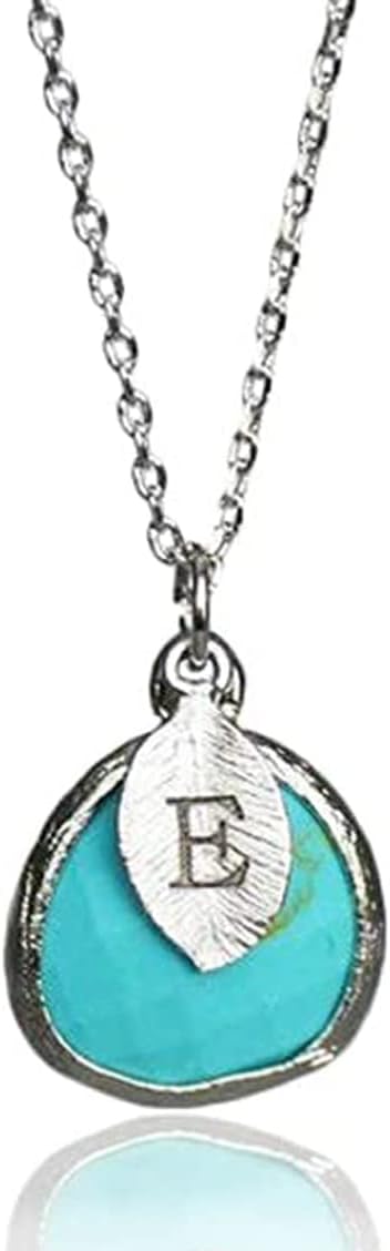 Susabella Birthstone Necklace, Birth Month Gemstone, 16 18 or 20 in. Chain in Silver, Gold or Rose Gold, Gift for Her, Gemstone Necklace, Custom Initial