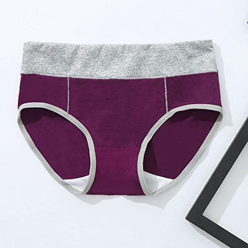 Bikini culottes en patchwork de couleurs solides : lot de 6 pièces à taille U extensible - 7
