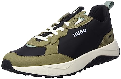 Image of HUGO Mens Running Style Mix Material Sneakers