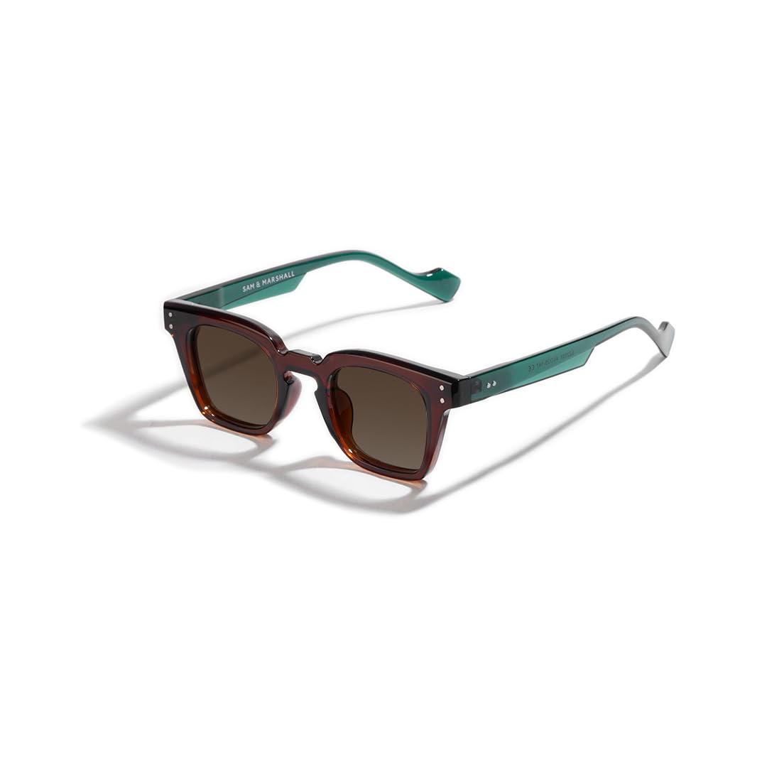 SAM AND MARSHALL JOHANNES Sunglasses - 400% UV Protection, Polycarbonate, Square, Unisex