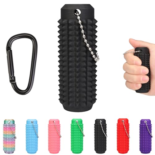 Little Ouchies Spiky Fidget – Portable Anxiety Relief Toy for Adults Stress Pain Stim Sensory Tool with Quiet Design | Novelty Gift (Black)