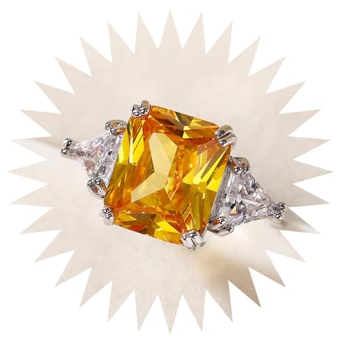 Bague de mariage cristal jaune pour briller en société